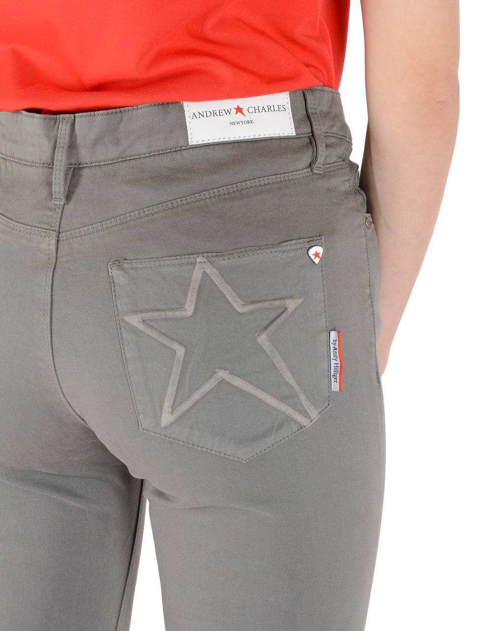 Pantaloni da donna Andrew Charles Slim Fit CLAIRE GREY