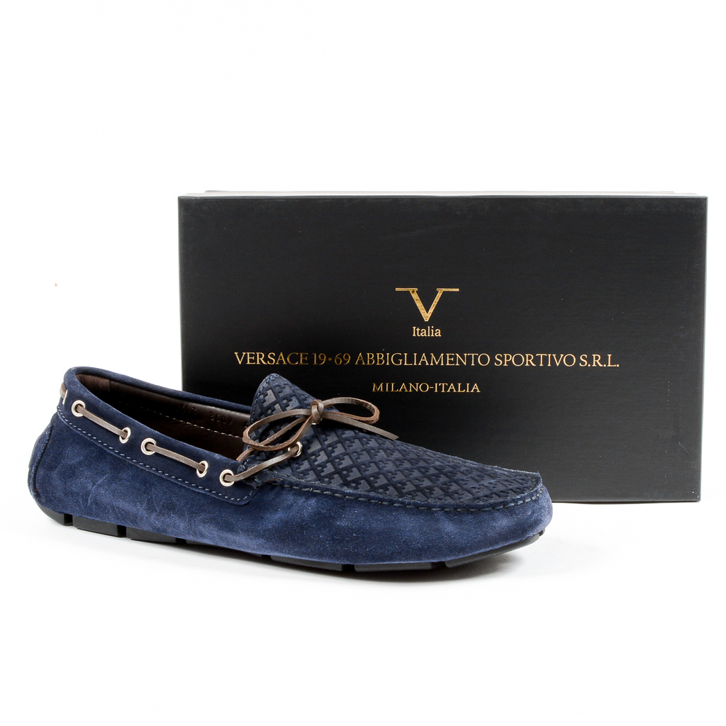 V 1969 Italia Mocassini da uomo blu KARL