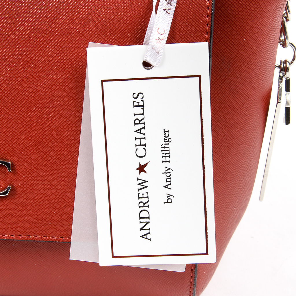 Borsa a mano da donna Andrew Charles rossa VERA