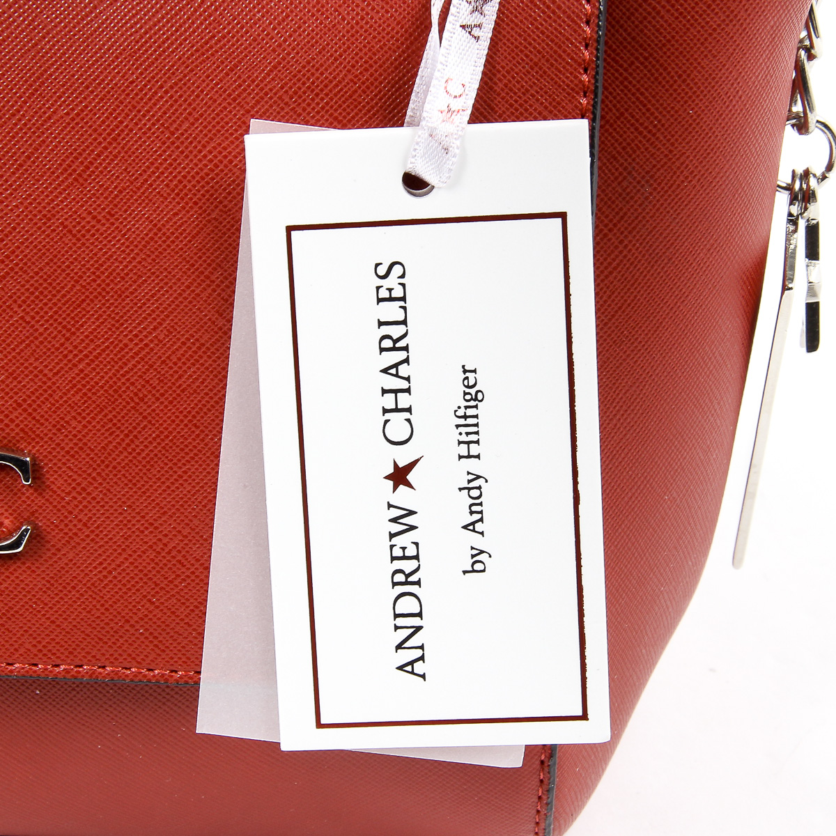 Borsa a mano da donna Andrew Charles rossa VERA