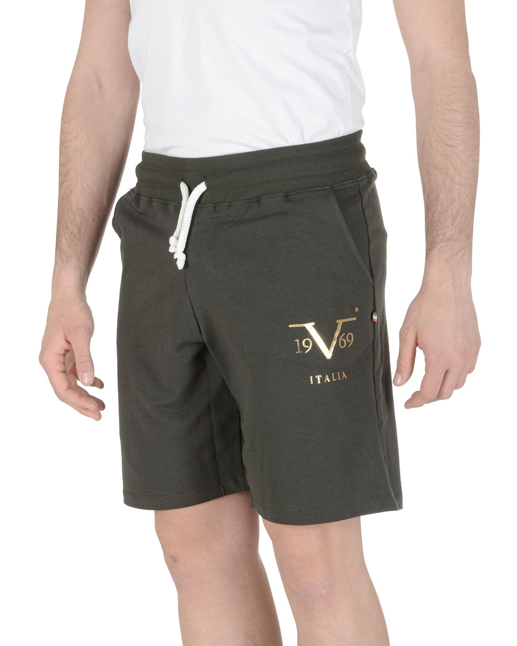 19V69 Italia Pantaloncini Uomo Verde Scuro BOB VERDE SCURO