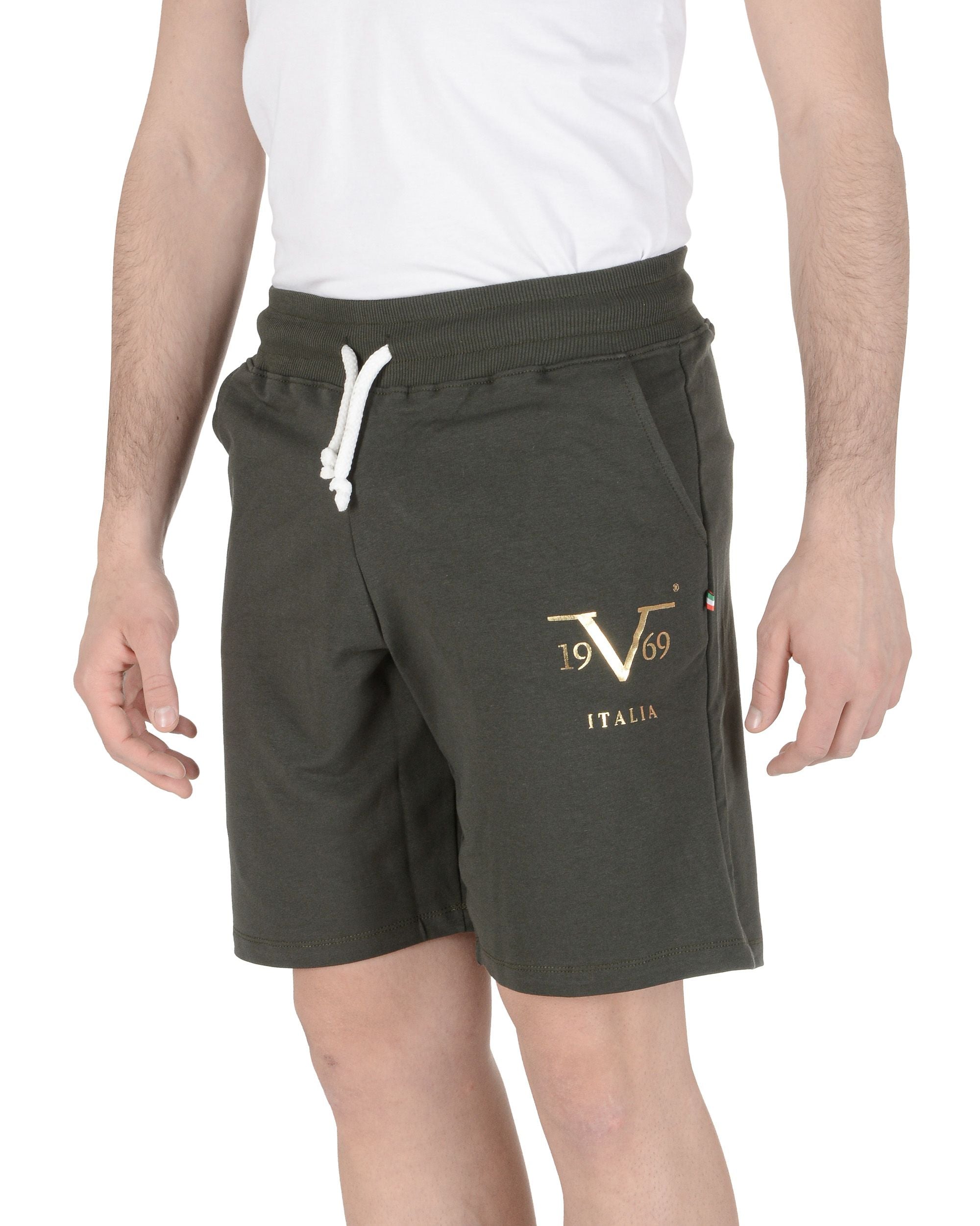 19V69 Italia Pantaloncini Uomo Verde Scuro BOB VERDE SCURO