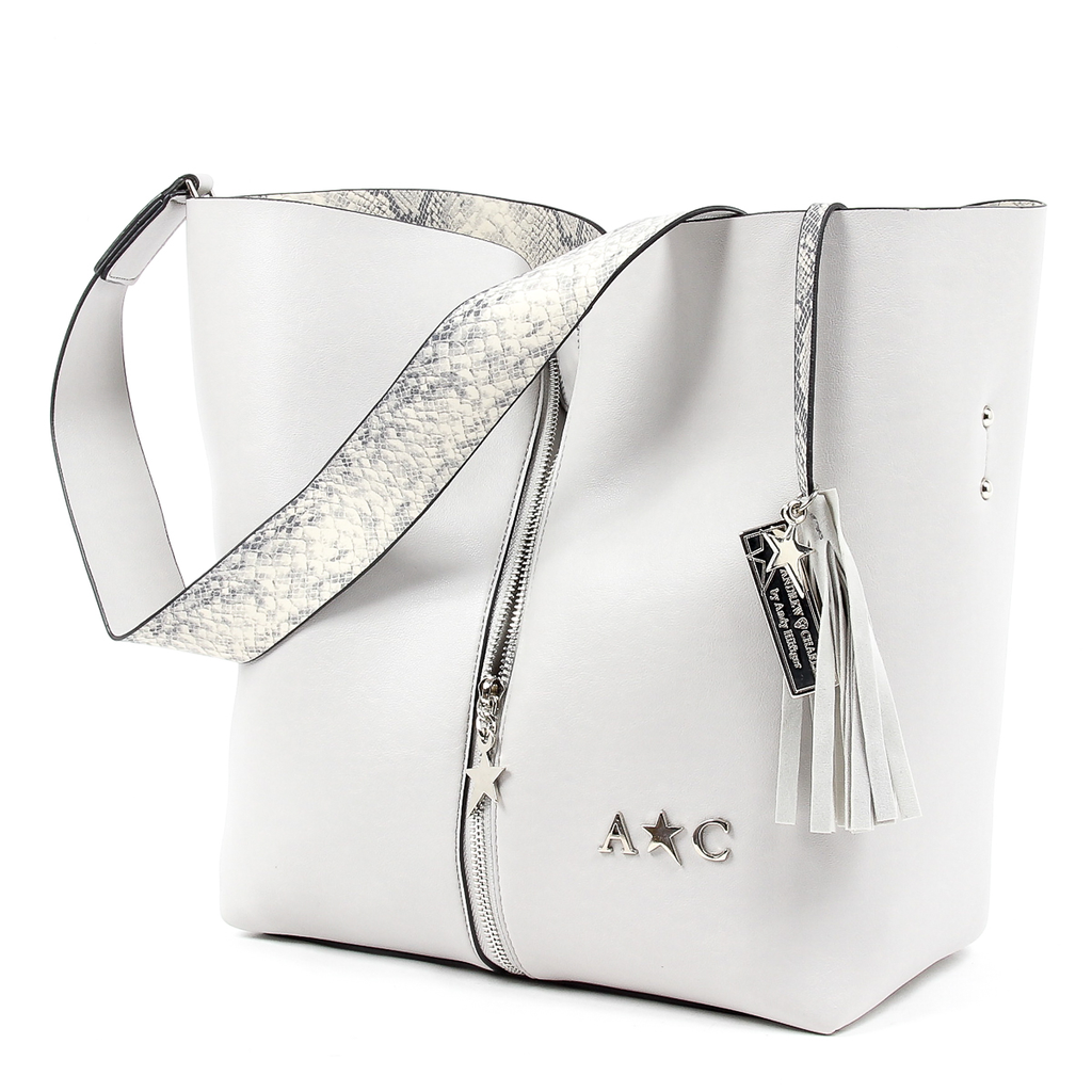 Borsa a mano da donna Andrew Charles grigio chiaro JANE