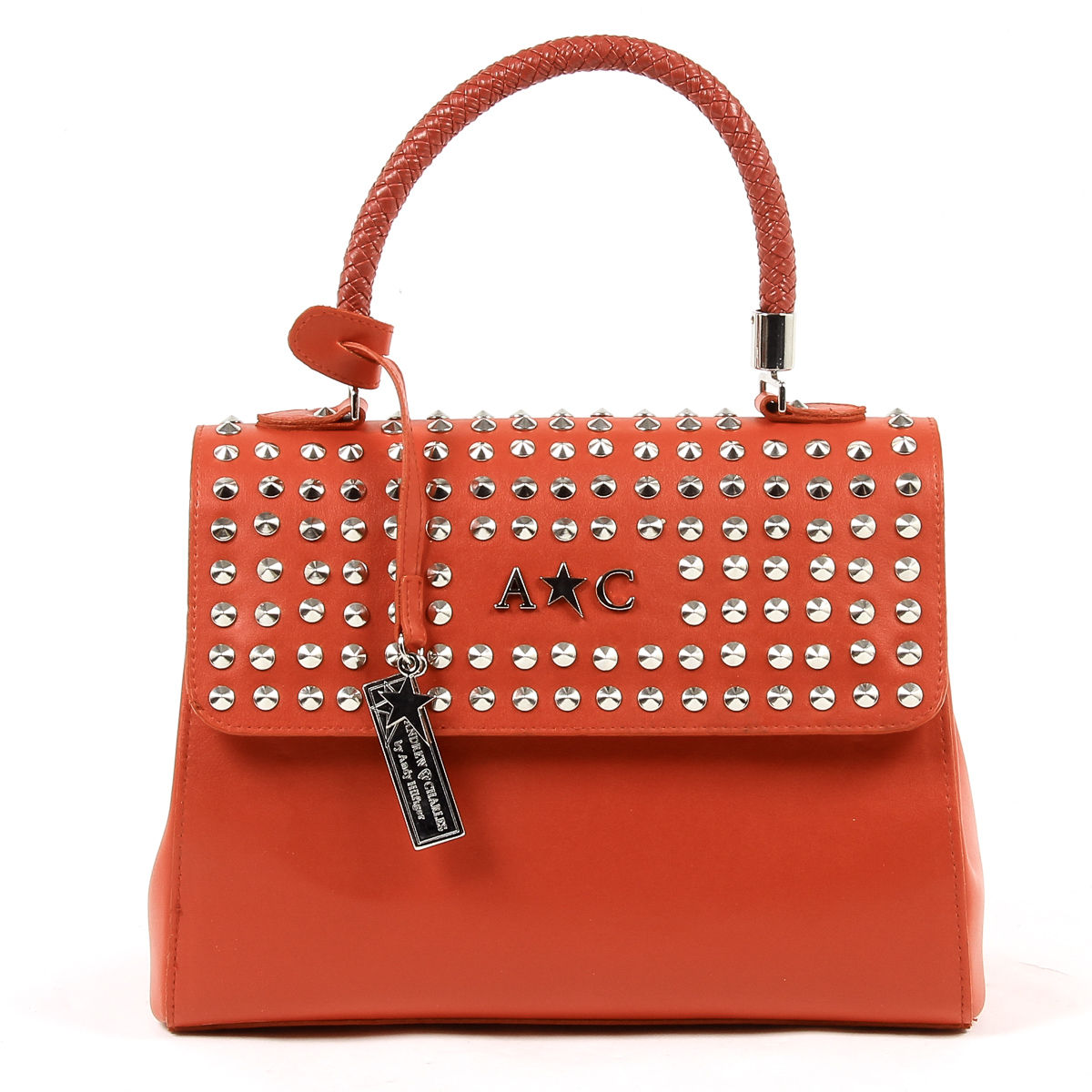 Borsa a mano da donna Andrew Charles rossa BROOKLYN