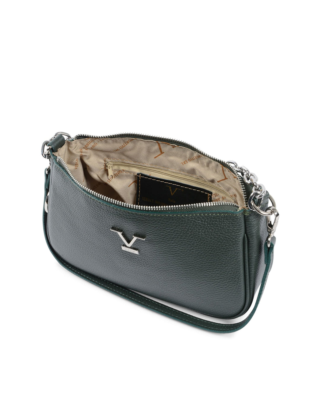 V Italia Borsa da donna verde VE1735 CERVO VERDE