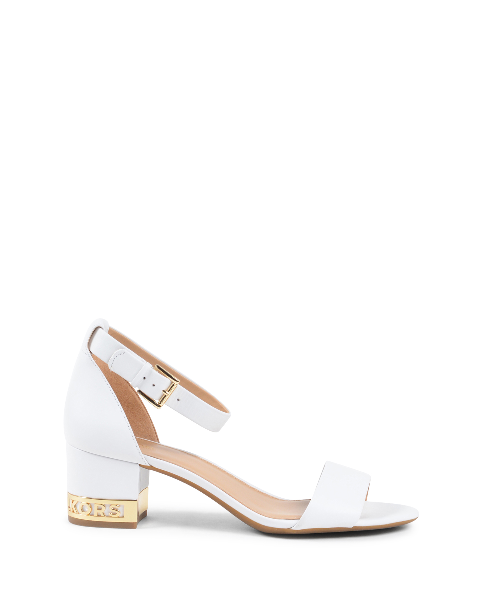 Sandalo con cinturino alla caviglia da donna Michael Kors bianco PORTIA