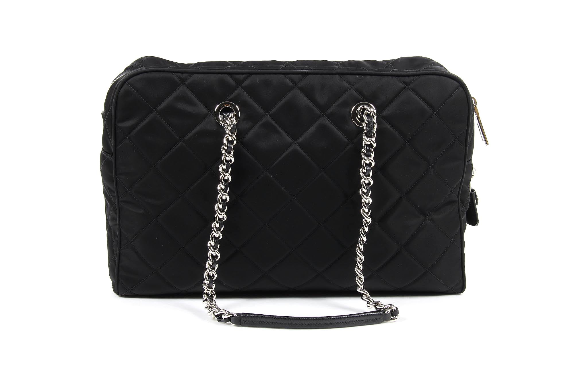 Borsa Prada trapuntata BL0774 Nero Tessuto Impuntu