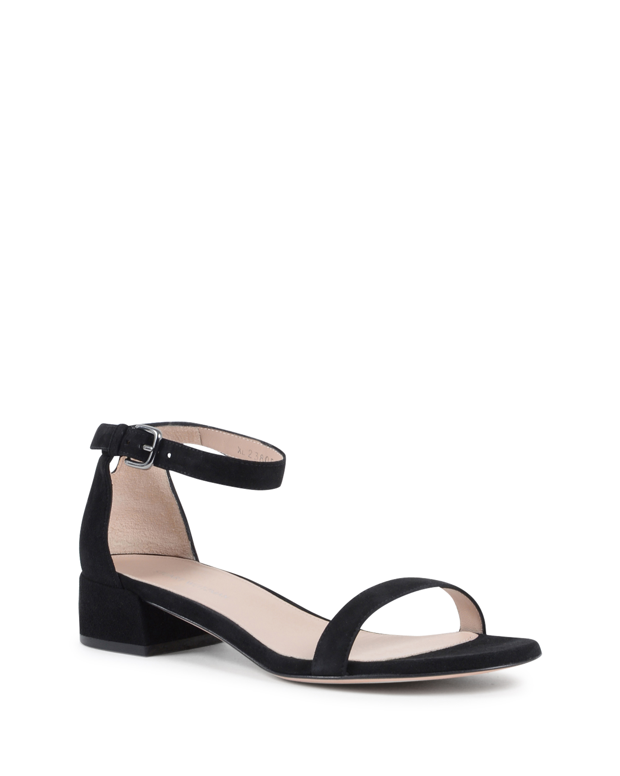 Stuart Weitzman Sandalo con cinturino alla caviglia da donna nero NUDISTJUNE