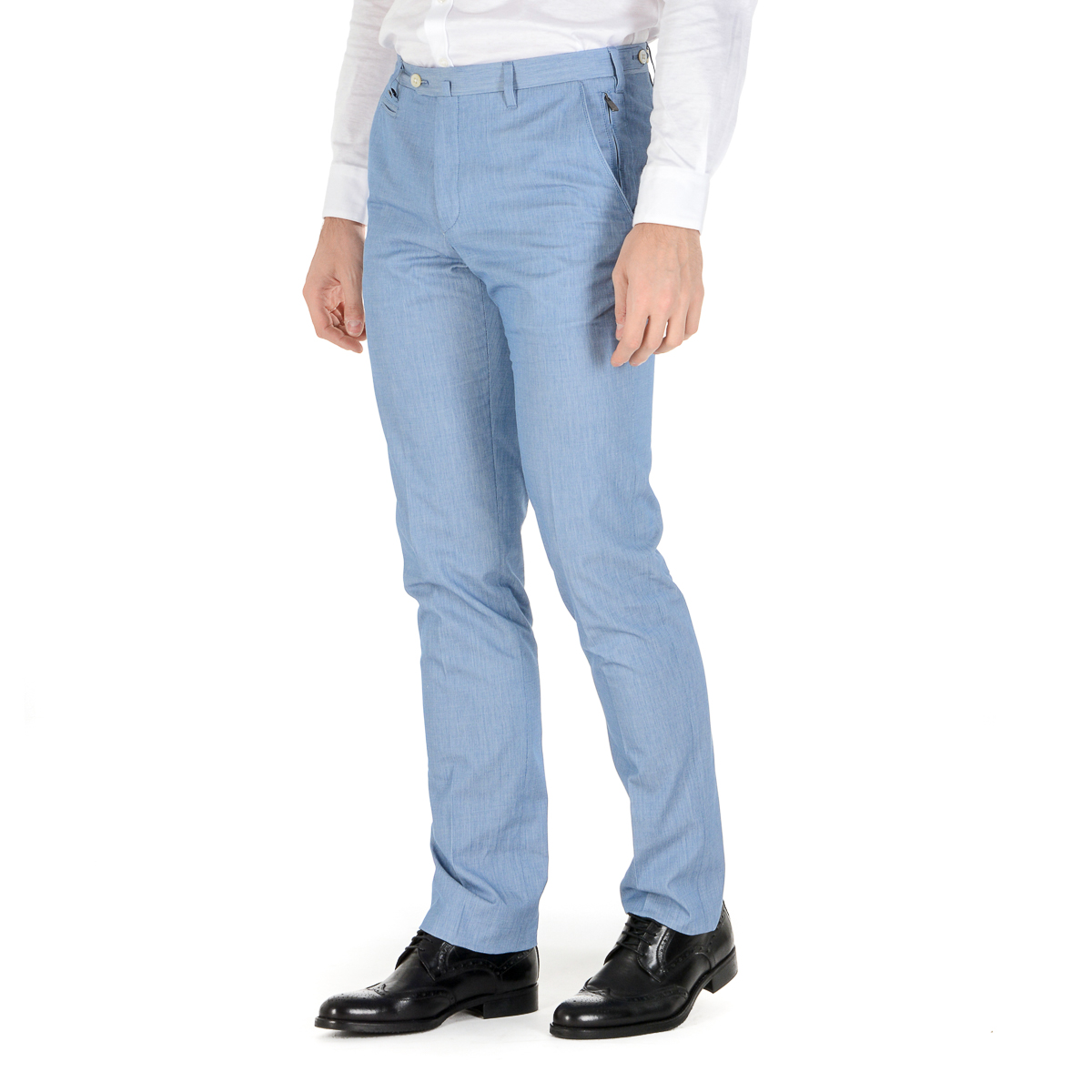 Corneliani Pantaloni Uomo Azzurro