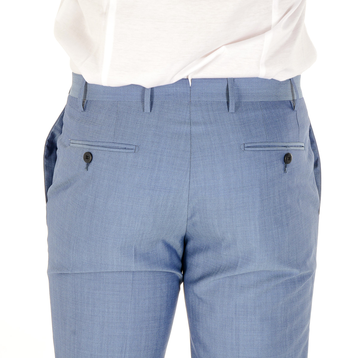 Corneliani Pantaloni Uomo Azzurro