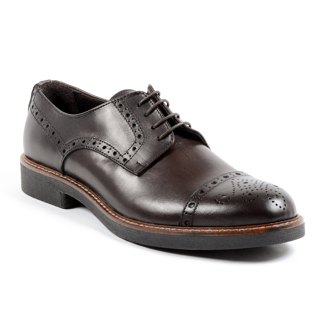 Andrew Charles Scarpa Brogue da Uomo Marrone LOU