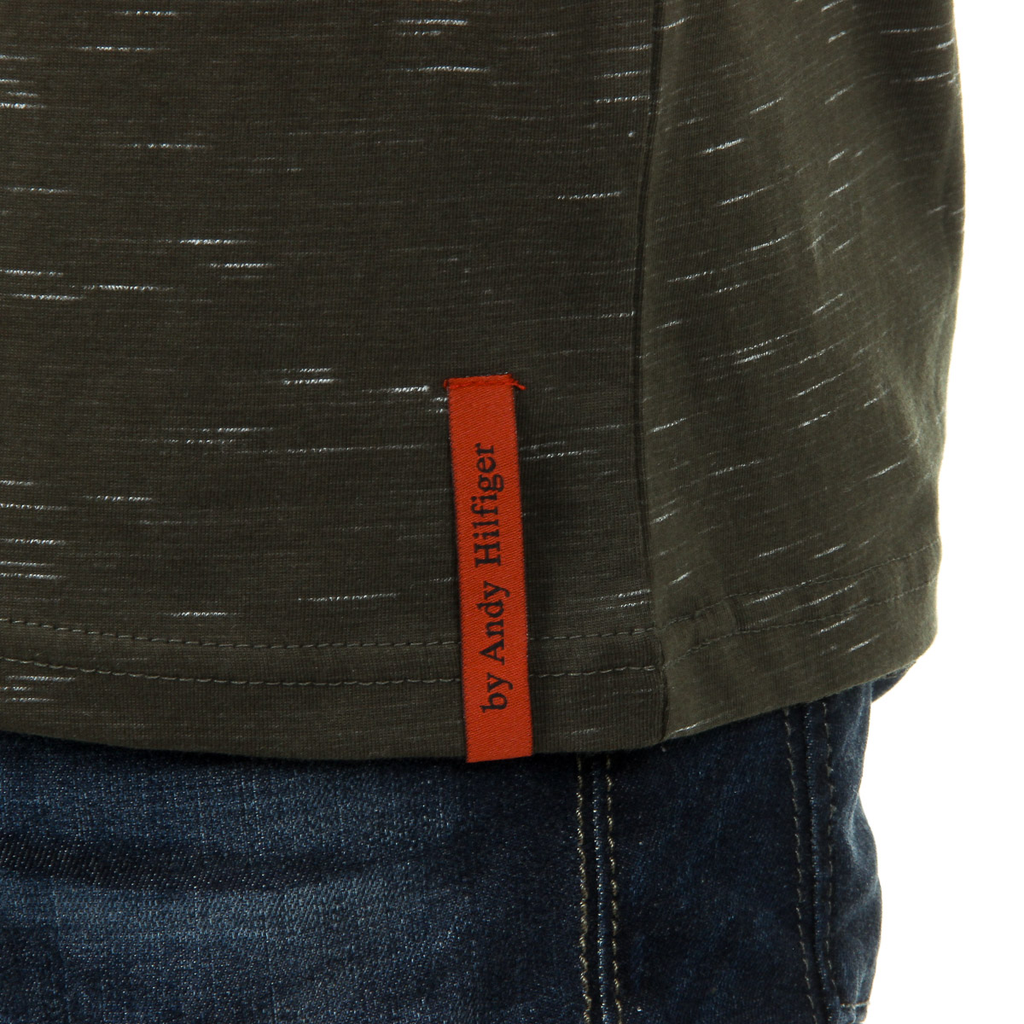 Andrew Charles T-shirt da uomo a maniche corte con scollo rotondo, verde scuro JACK