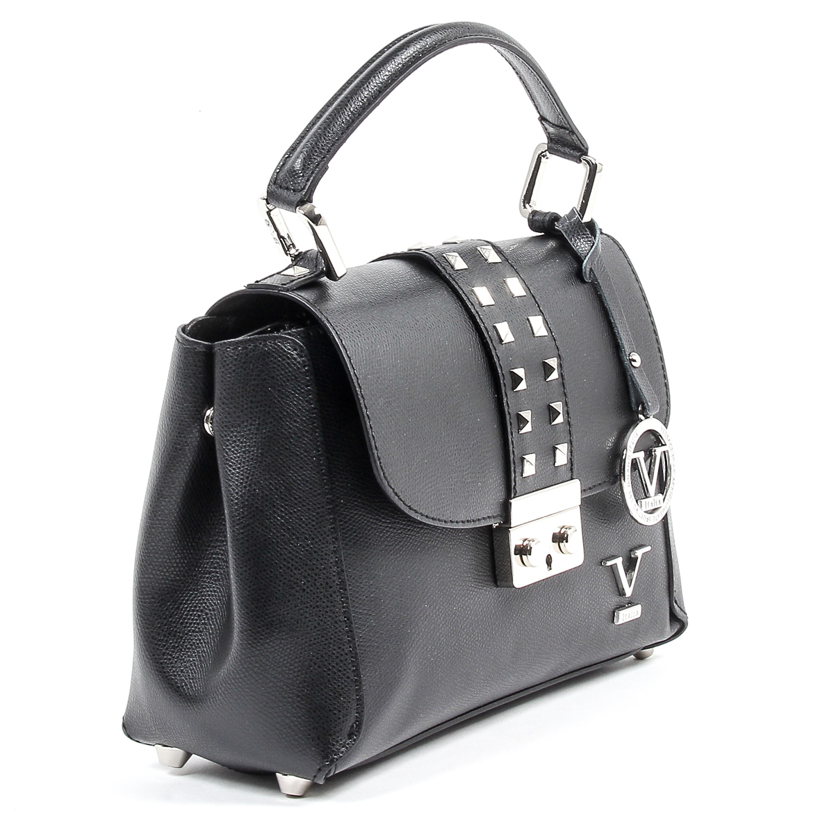 Borsa da donna V 1969 Italia V020-S PALMELLATO NERO