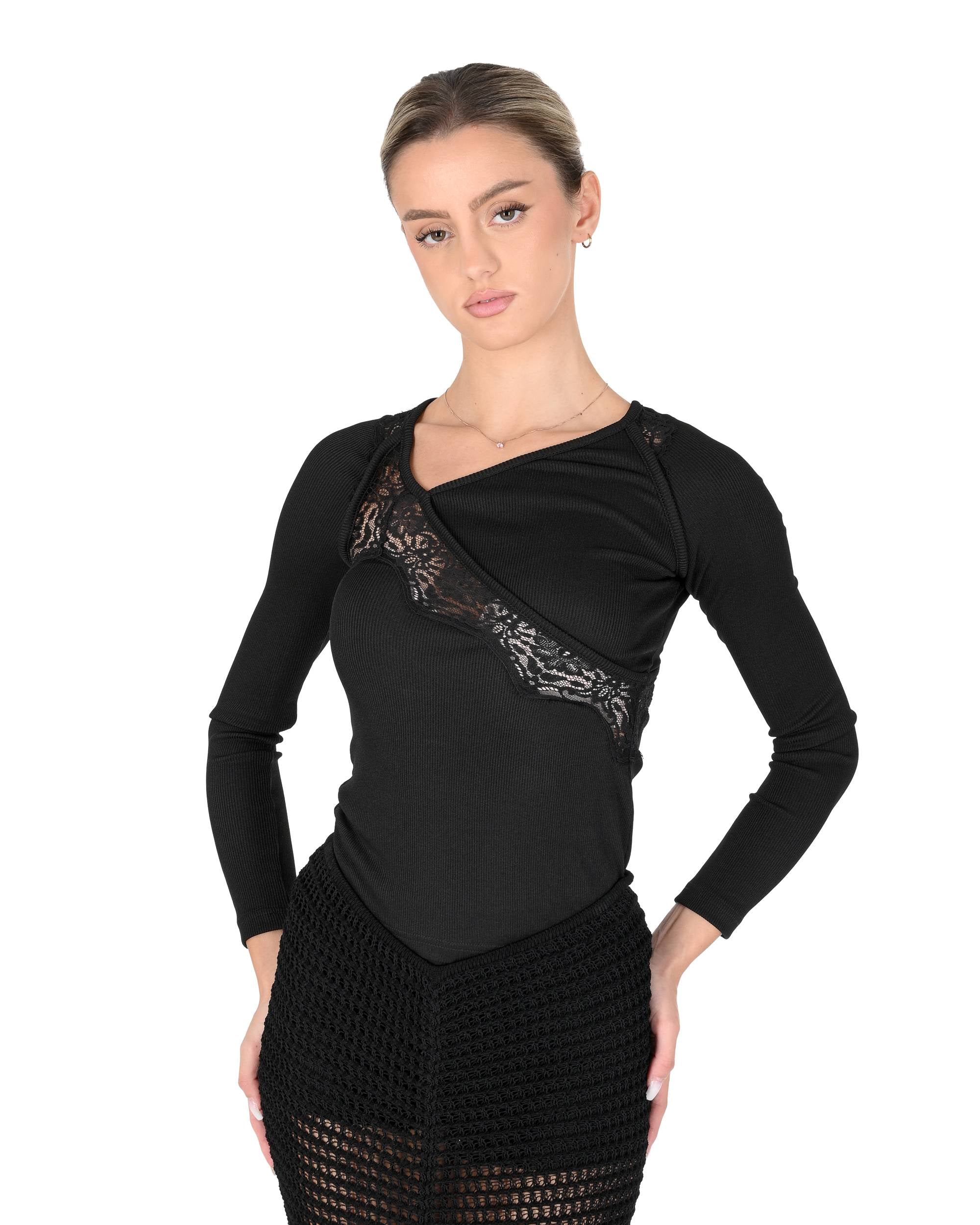 Christopher Esber Camicetta da donna 24031119 NERO 801