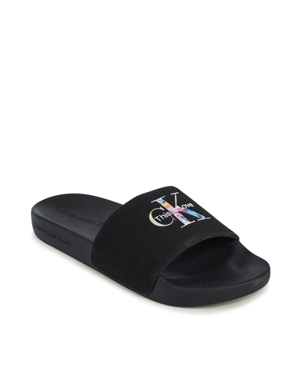 Ciabatte Calvin Klein da donna nere YW0YW00849BDS