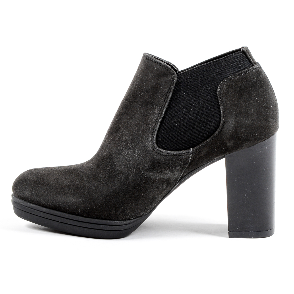 V 1969 Italia Stivaletto con tacco da donna grigio scuro GRACY