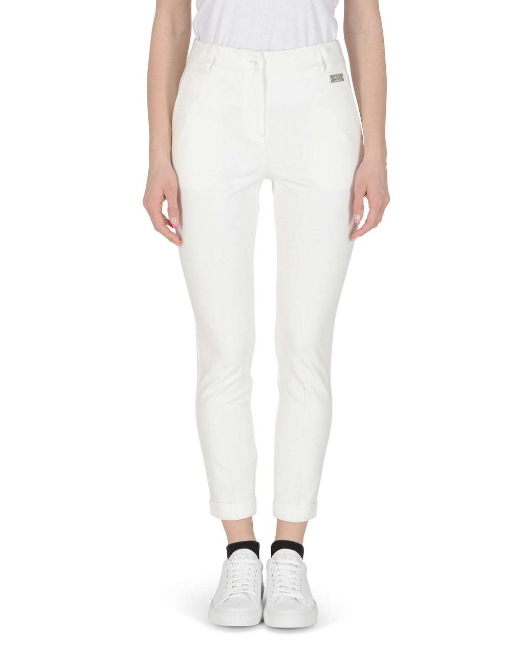 19V69 Italia Pantaloni Donna Bianchi LEA PR BIANCO