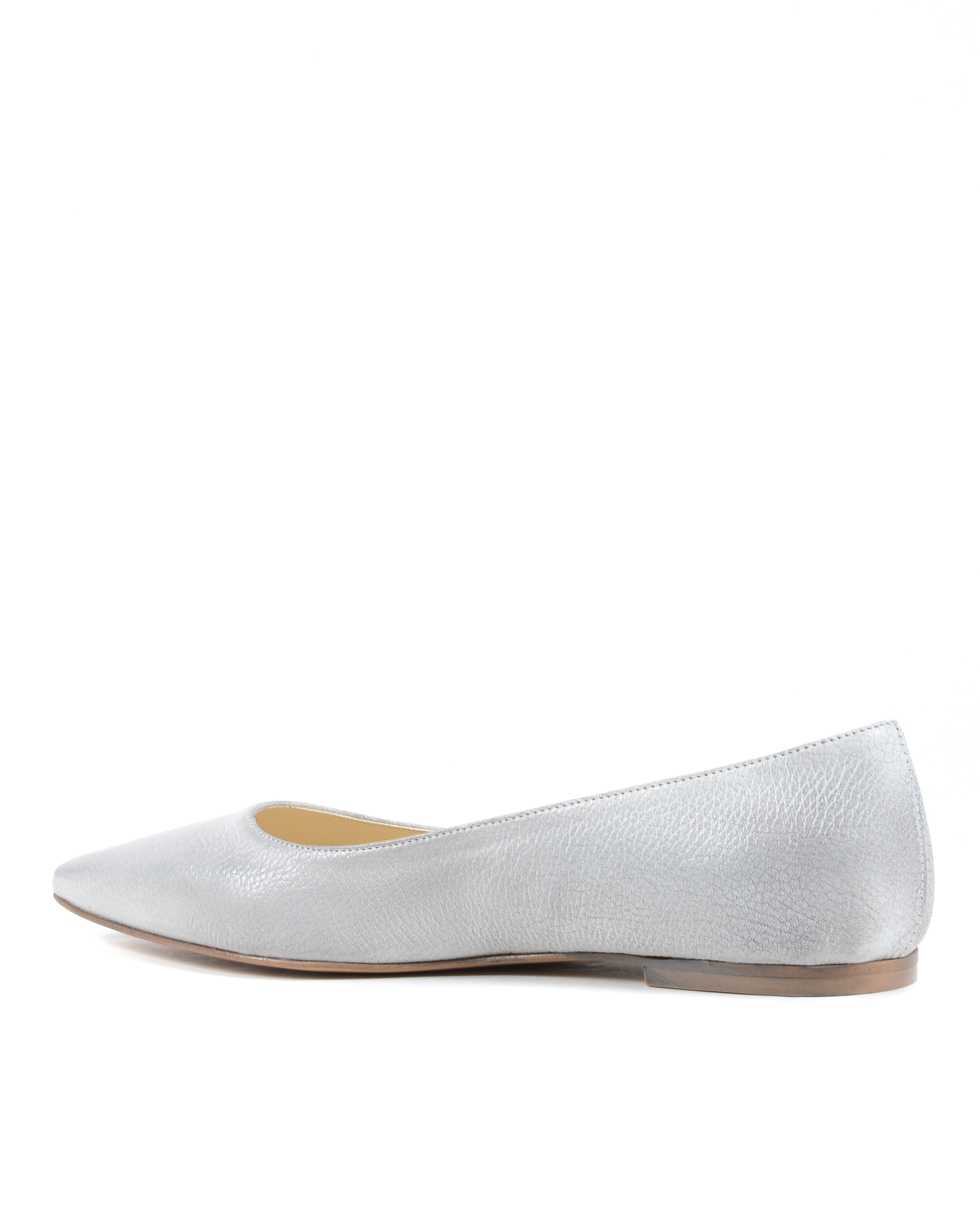19V69 Italia Ballerina da donna Bianca 4747 SPAZZOLATO NAPPA BIANCO