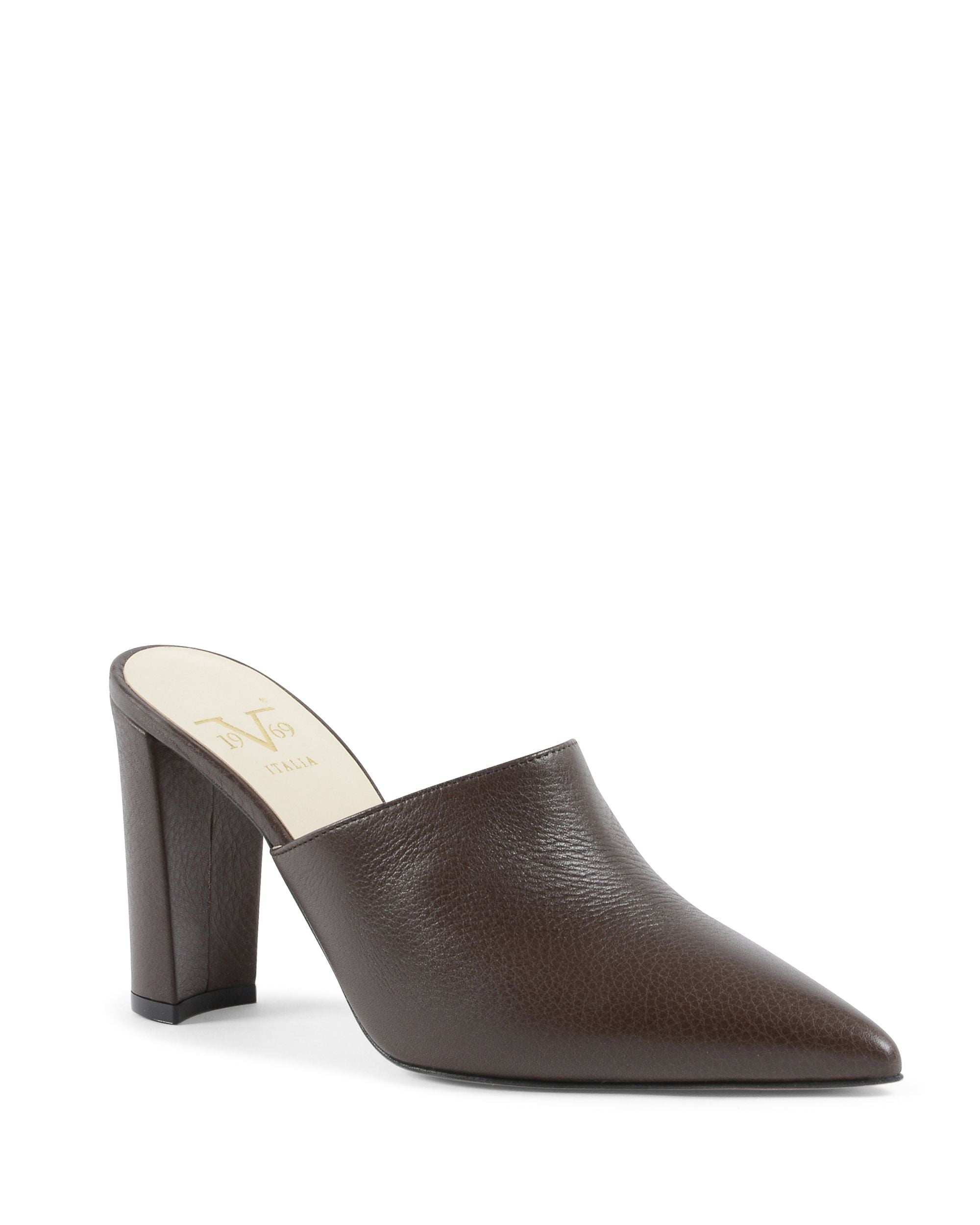 19V69 Italia Sandalo Mule da Donna Marrone Scuro LEYA90 MELODY ALO MORO