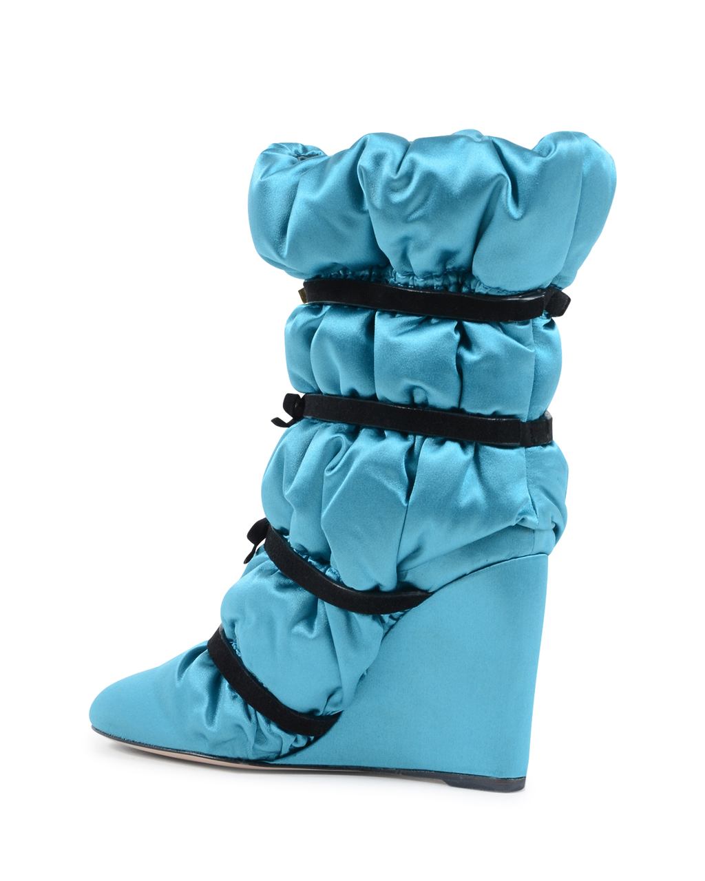 Stivale corto da donna Stuart Weitzman azzurro DUVET