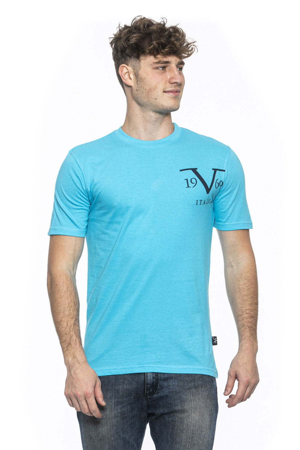 19V69 Italia T-Shirt Uomo Azzurro MIKE TURQUOISE