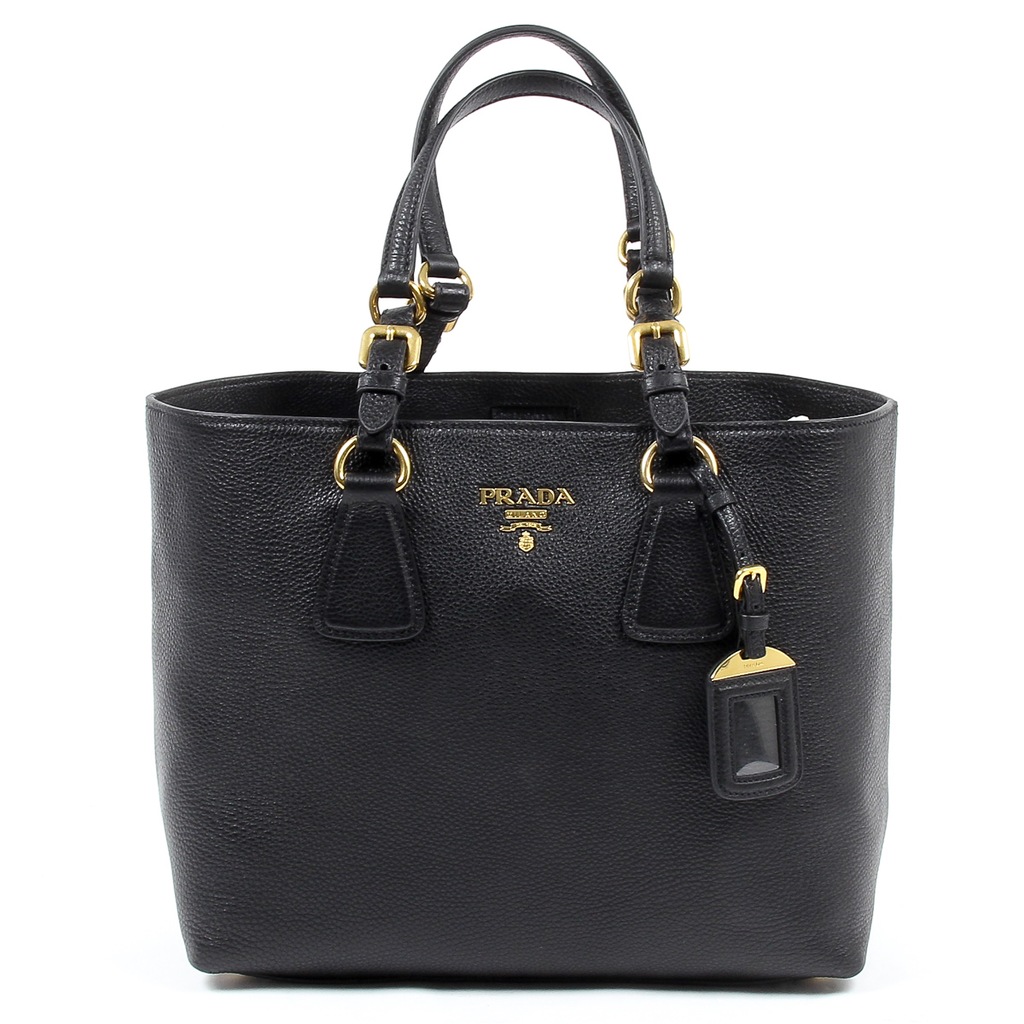 Borsa a mano Prada da donna 1BG043 2E8K F0002 NERO VITELLO PHENIX