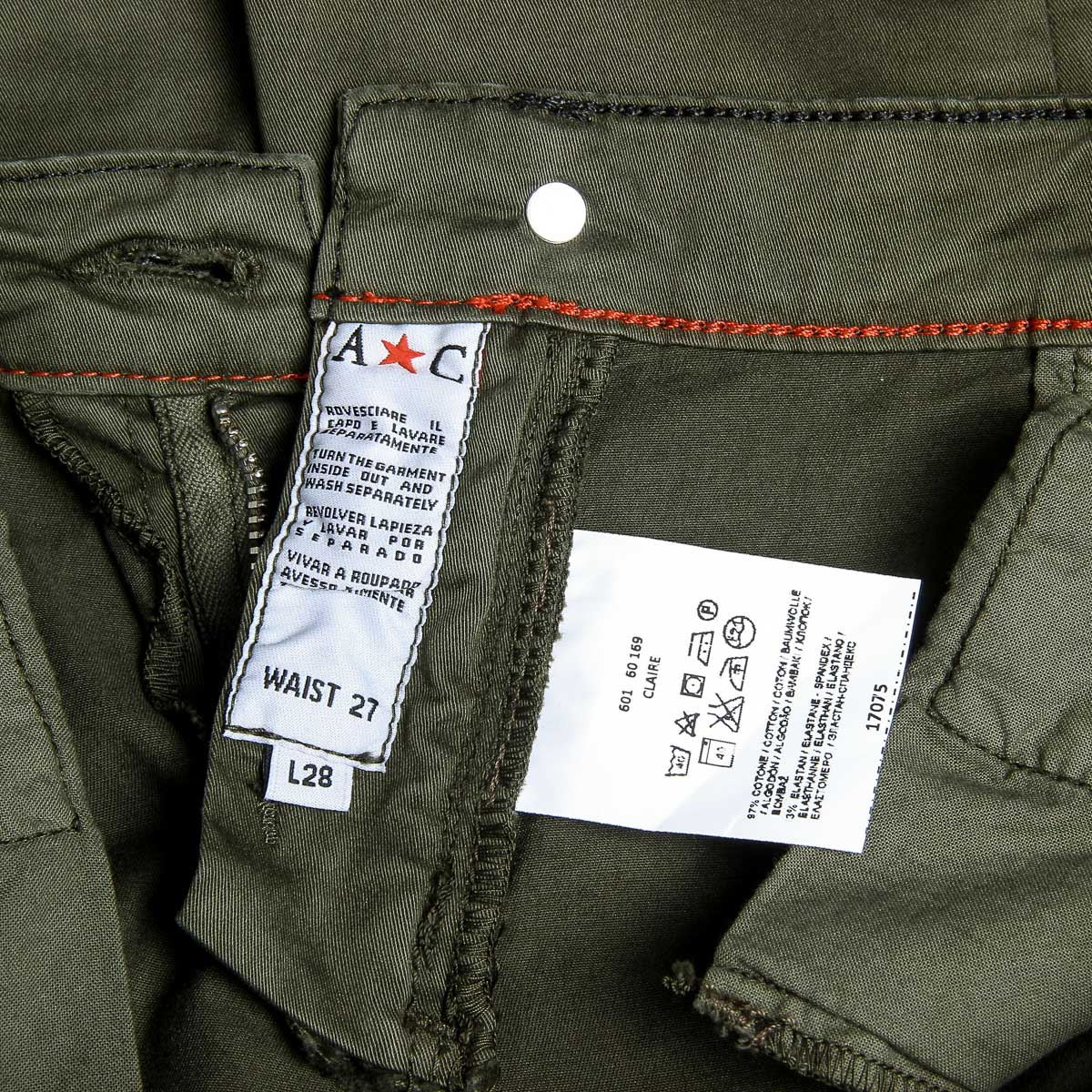 Pantaloni da donna Andrew Charles verdi CLAIRE