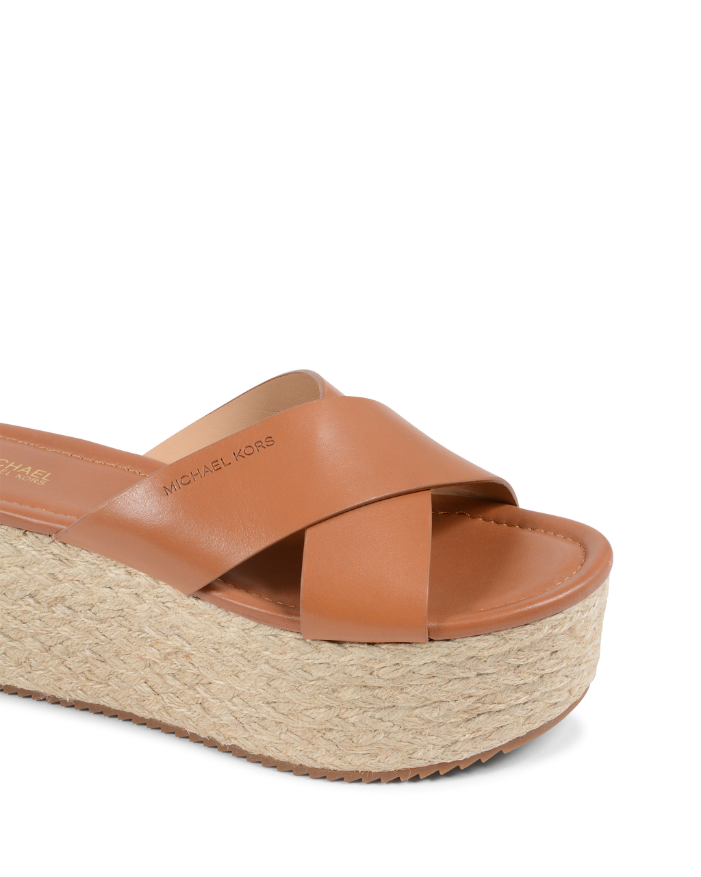 Sandalo con plateau da donna Michael Kors color cuoio VIVIANNA