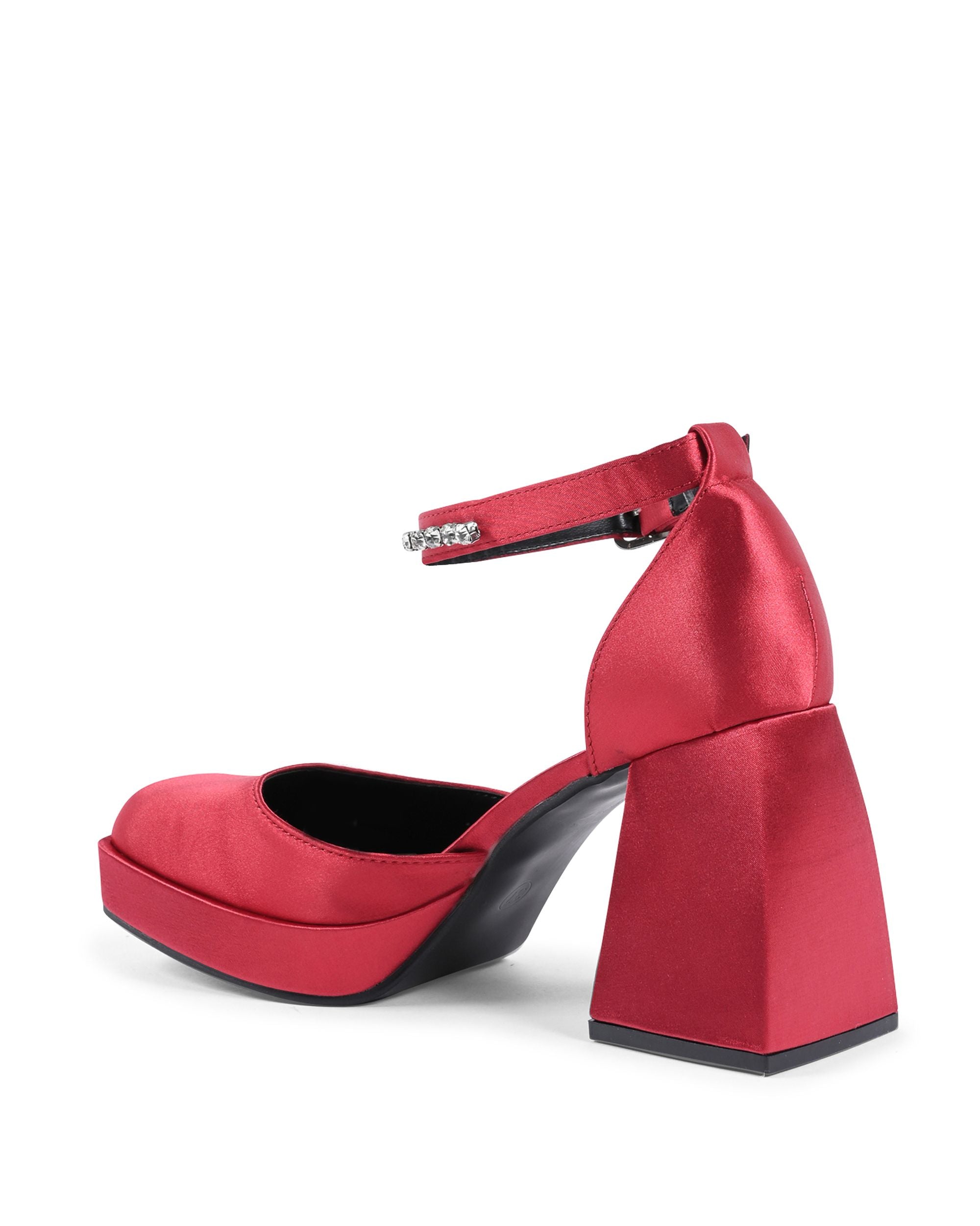 19V69 Italia Scarpe da donna con cinturino alla caviglia Bordeaux J010 BORDEAUX