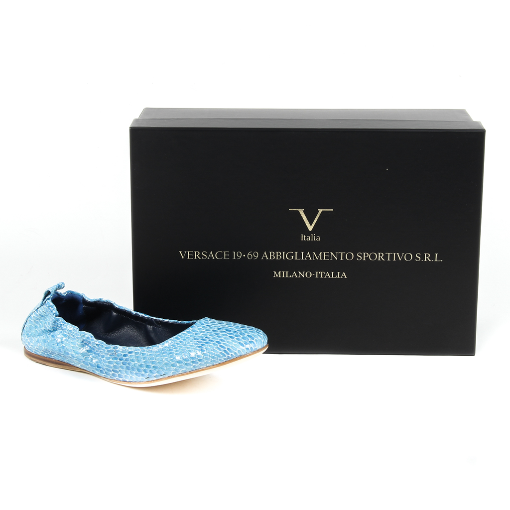 V 1969 Italia Ballerina da donna GEMI01 LUCERTOLA AZZURRO