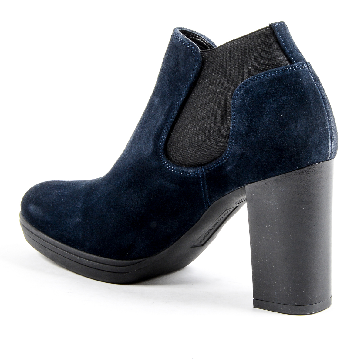 V 1969 Italia Stivaletto con tacco da donna blu GRACY