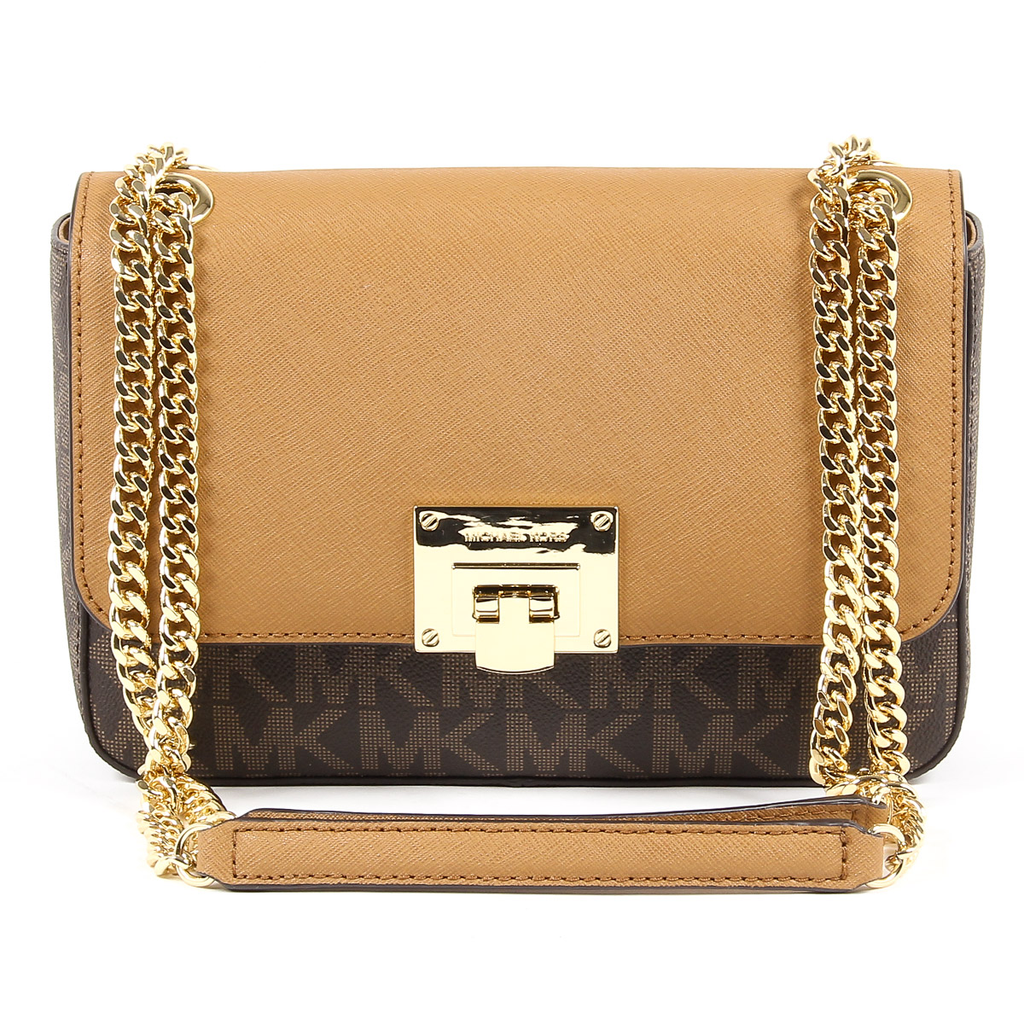 Borsa a mano da donna Michael Kors TINA 35T7GT4F2B BRN ACORN