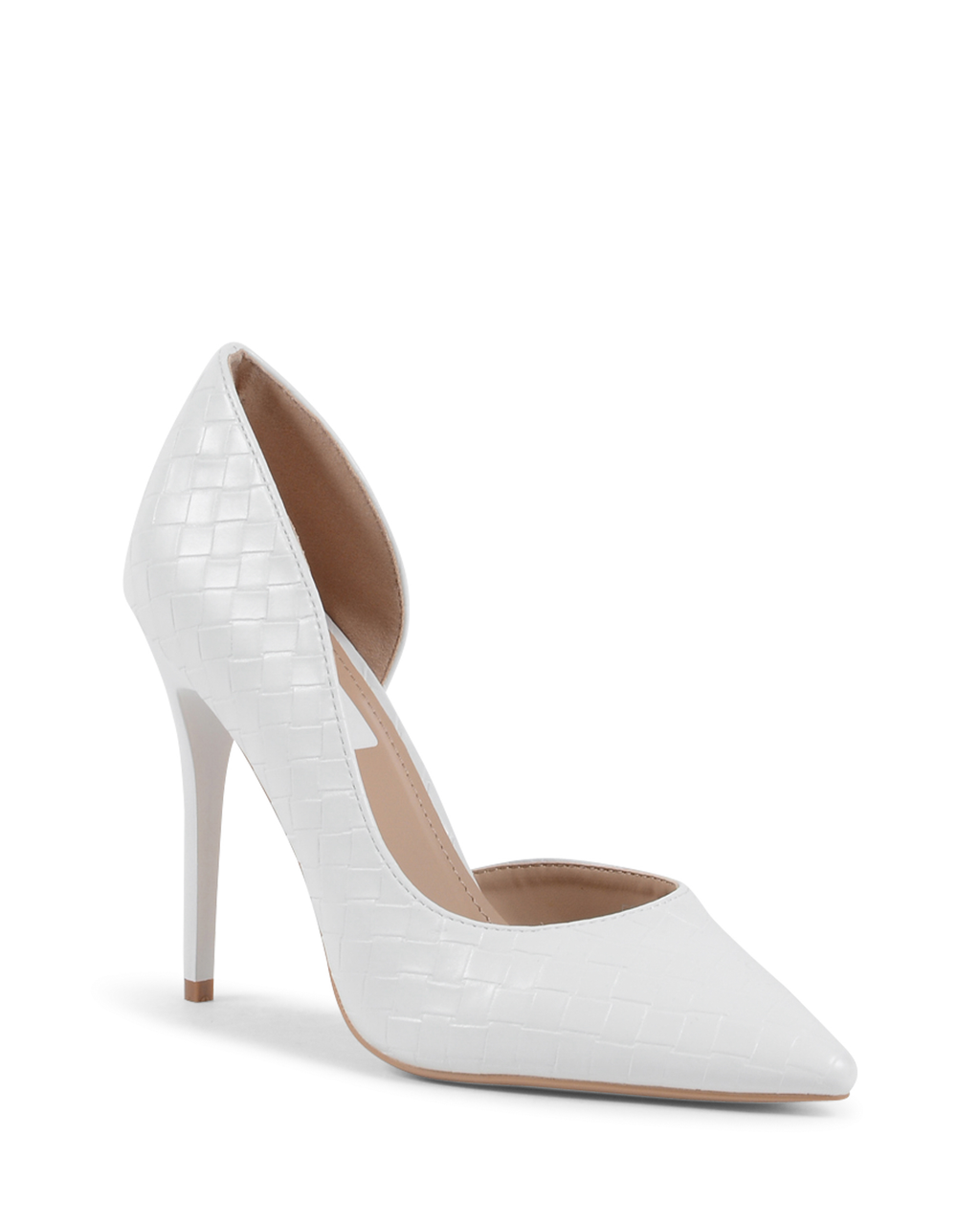 19V69 Italia Donna Open Side Pump Bianco V81858 BIANCO