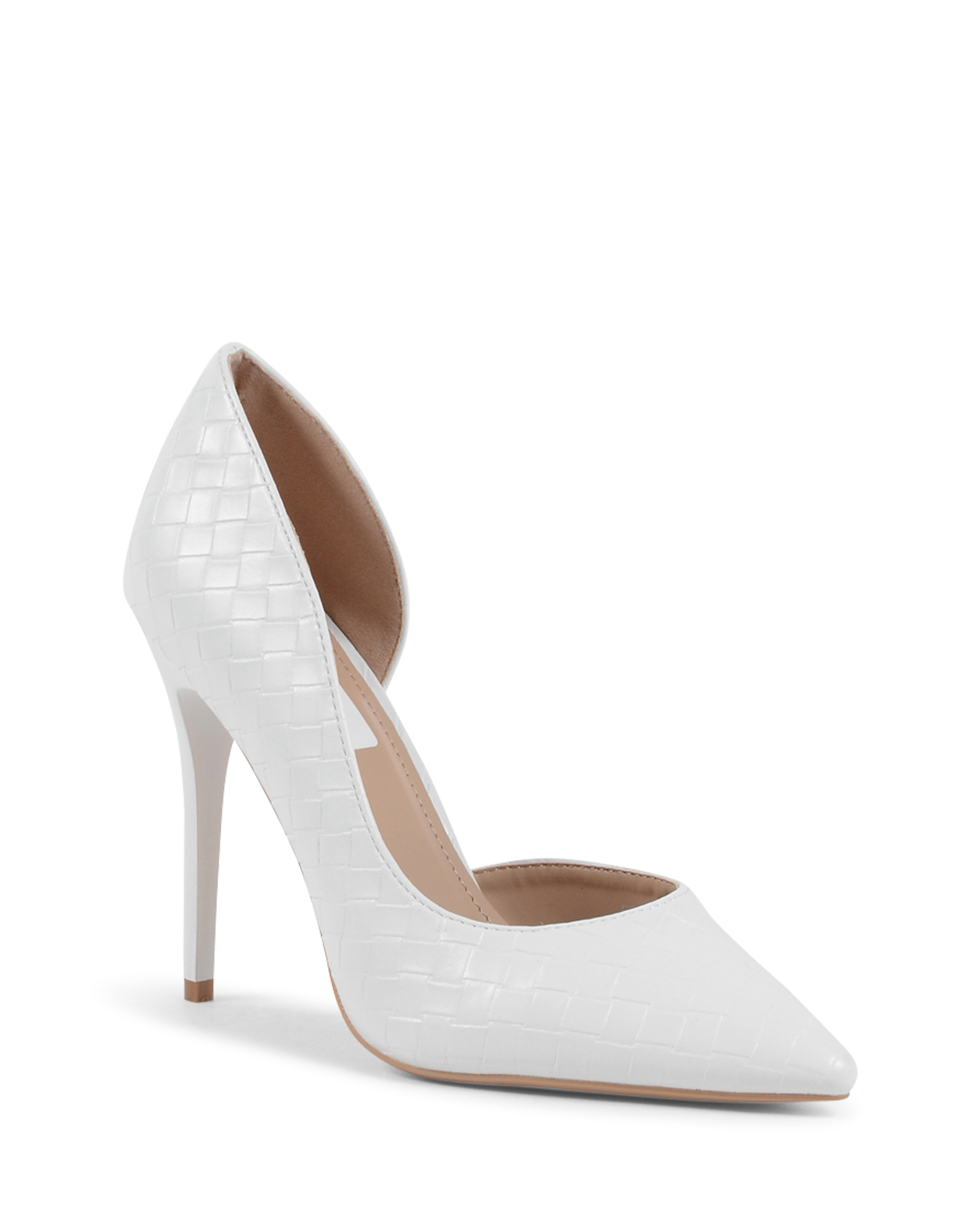 19V69 Italia Donna Open Side Pump Bianco V81858 BIANCO