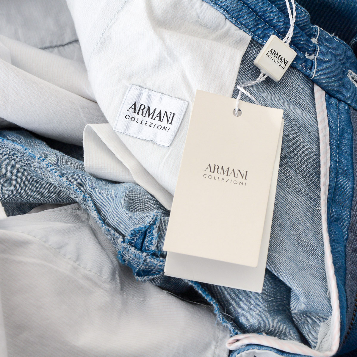 Pantaloni Armani Collezioni Uomo Azzurro