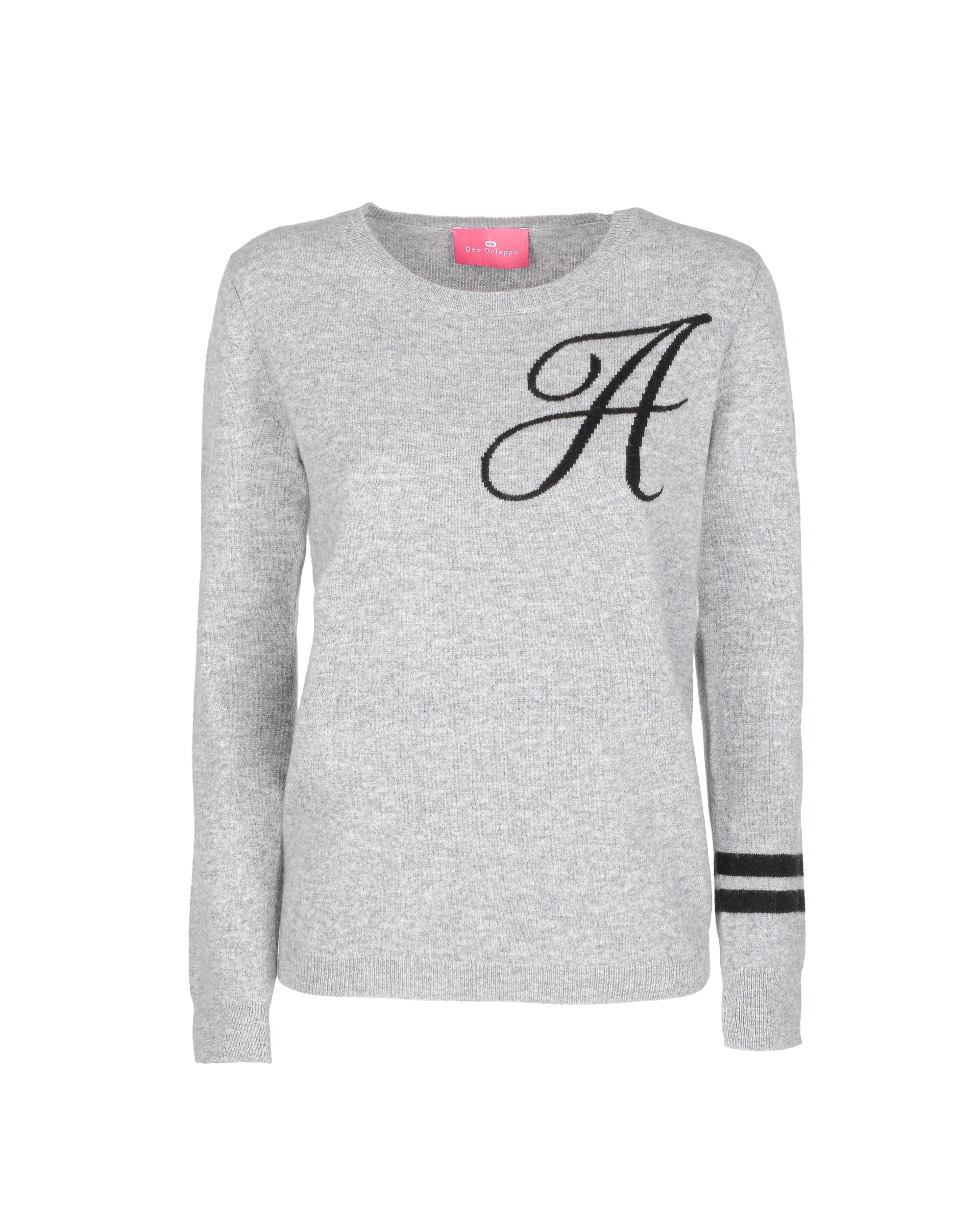 Maglione girocollo in cashmere - Grigio