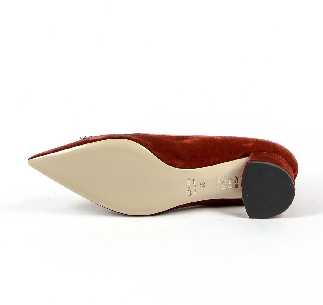 Décolleté da donna 19V69 Italia 3110276 VELLUTO ROSSO