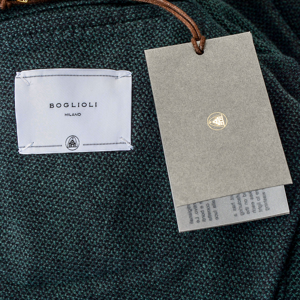 Boglioli Milano Giacca da uomo a maniche lunghe verde scuro