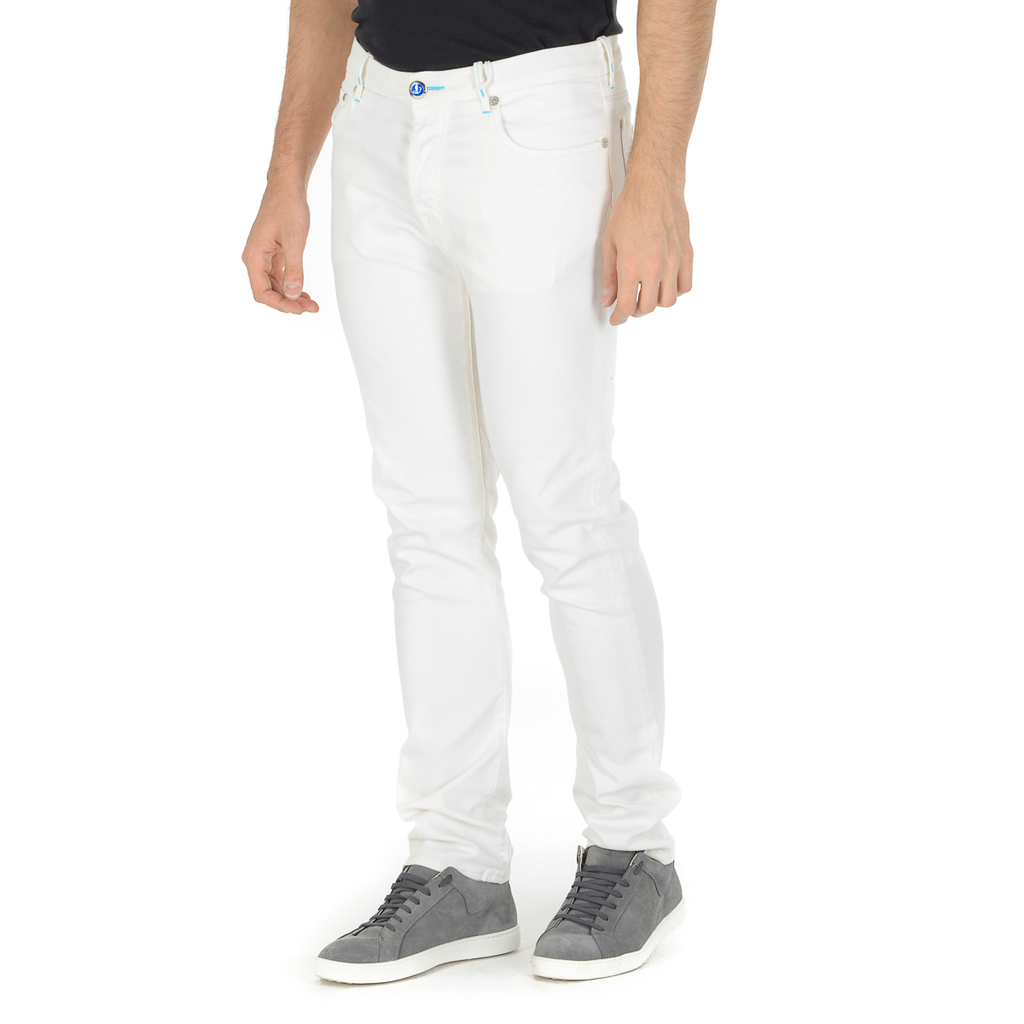 Pantaloni da uomo Jacob Cohen J688 bianchi