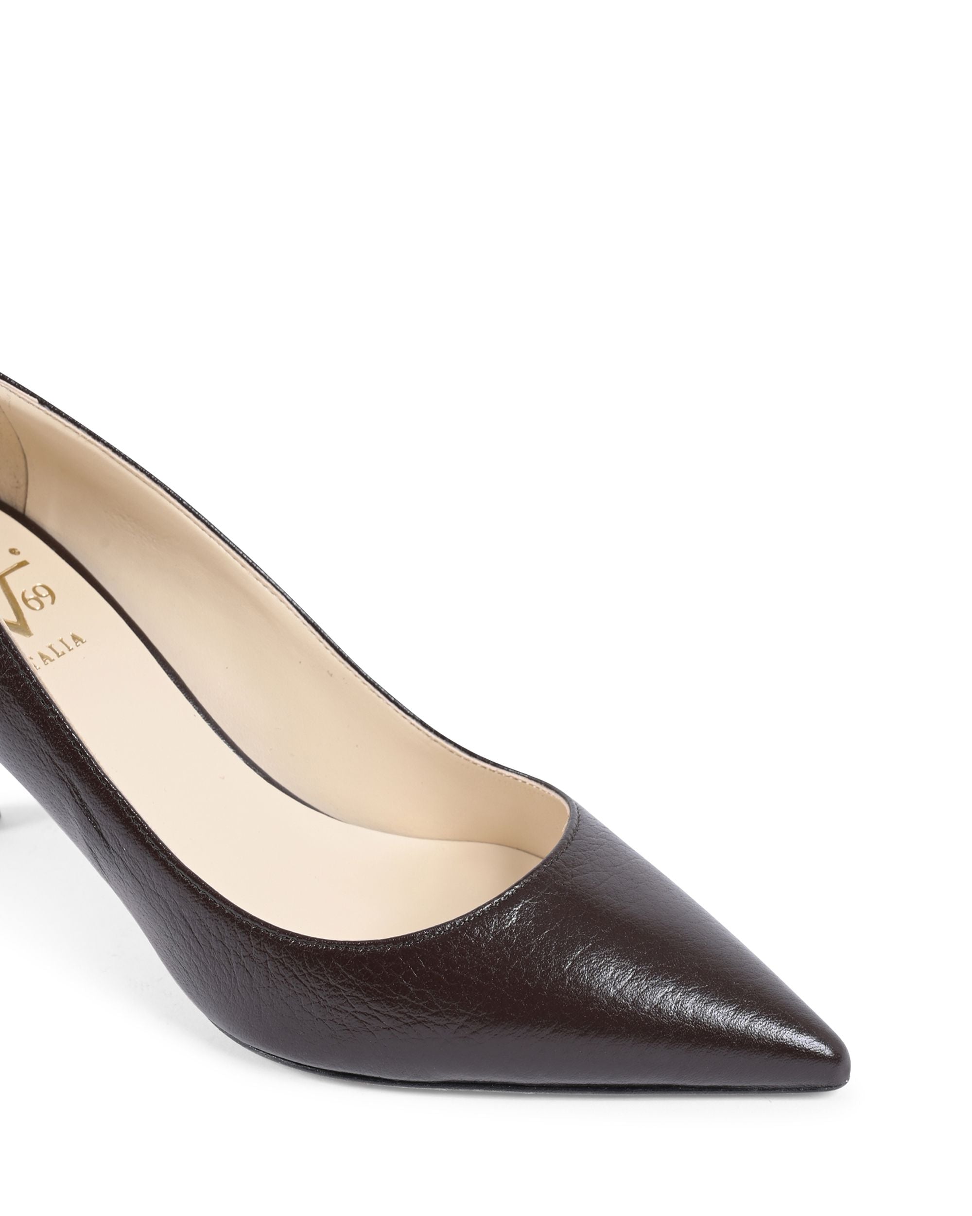 19V69 Italia Decolleté Donna Marrone Scuro INES65 JUNIOR CALF MARRONE SCURO