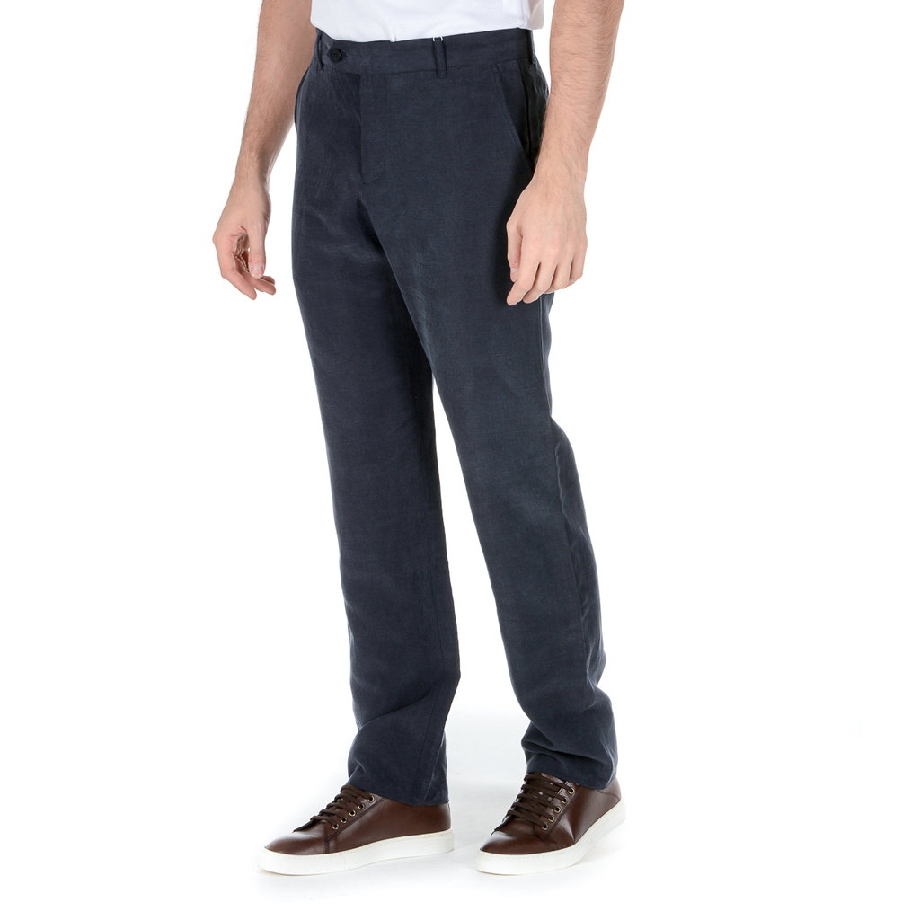 Pantaloni Armani Collezioni Uomo Blu Scuro