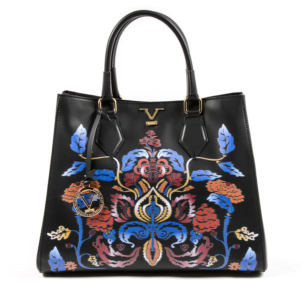 V 1969 Italia Borsa da donna nera CRETA
