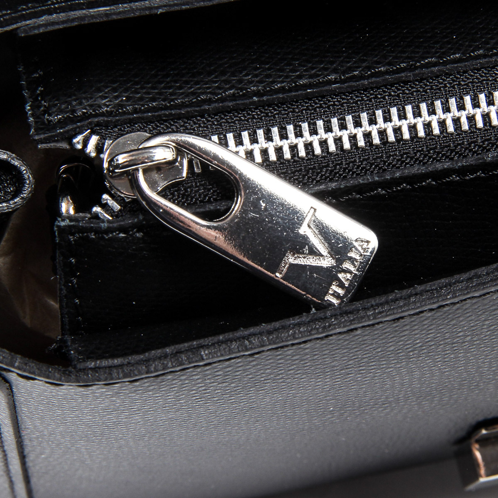 Borsa da donna V 1969 Italia V020-S PALMELLATO NERO