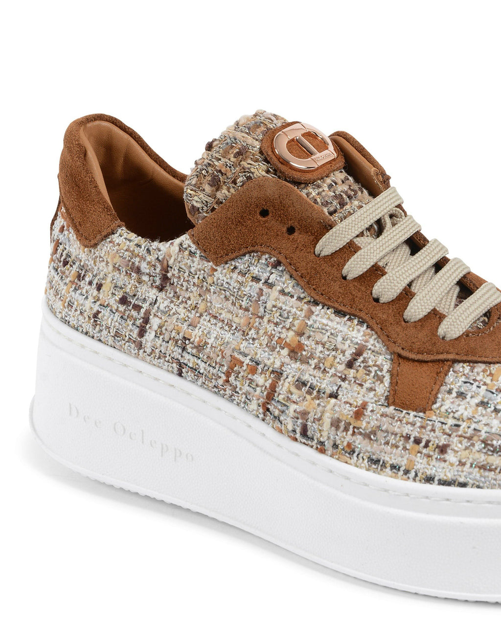 Sneaker Challenging Boucle - Marrone