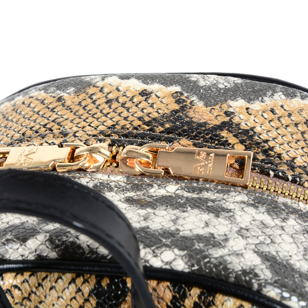 19V69 Italia Zaino Donna Multicolore 5011 PYTHON MARRONE NERO