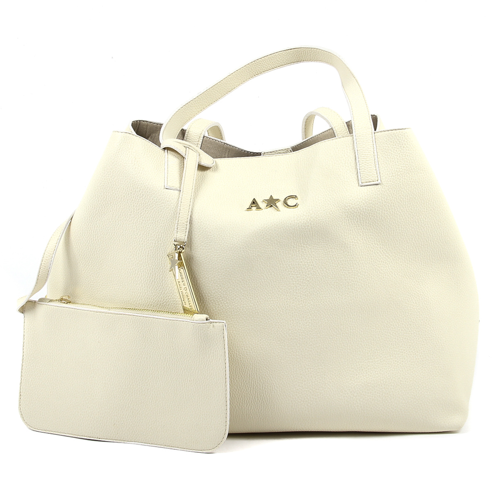 Borsa a mano da donna Andrew Charles Beige RACHEL