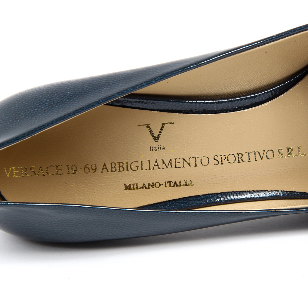 V 1969 Italia Scarpe da donna blu scuro MINA