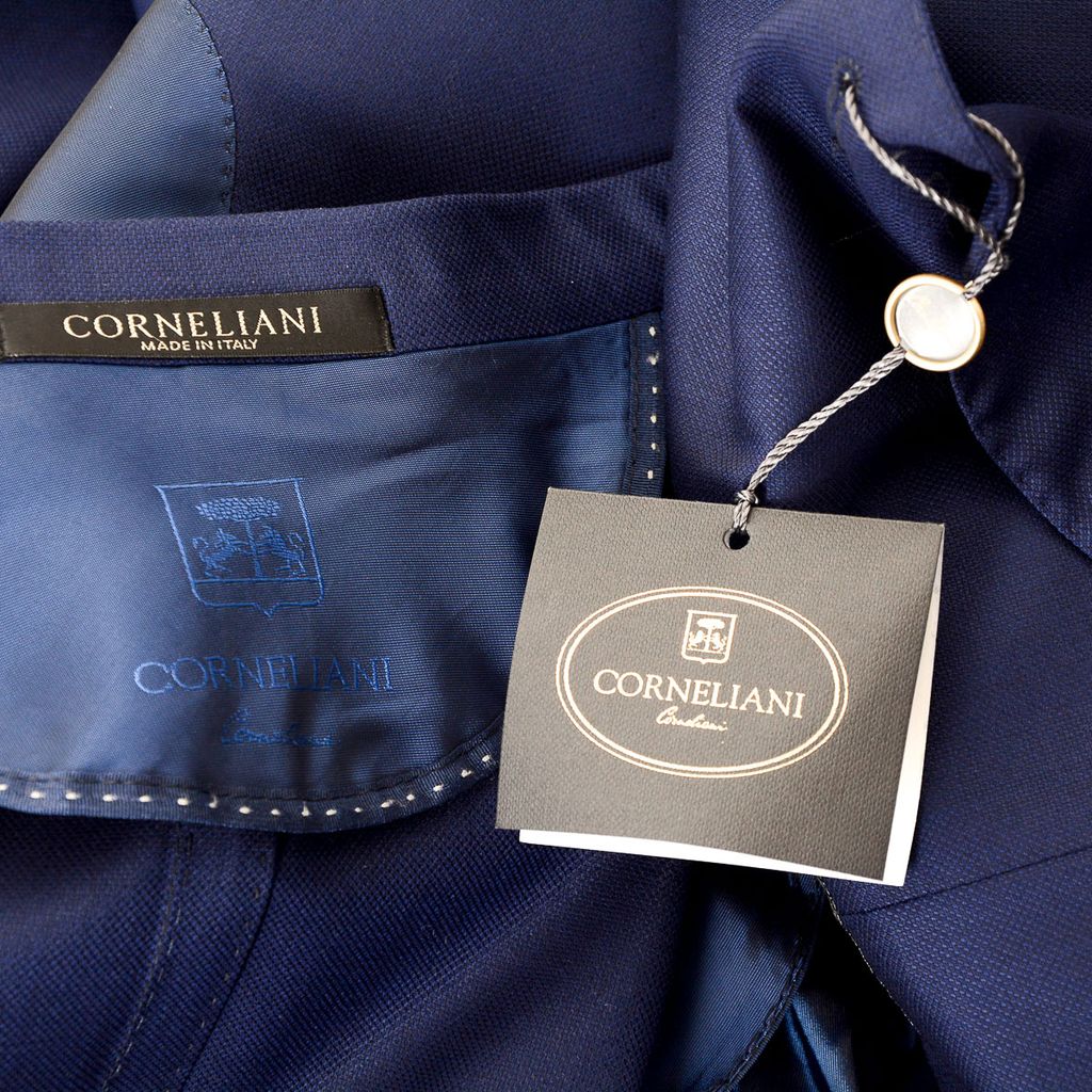 Corneliani Giacca Uomo Maniche Lunghe Blu Scuro