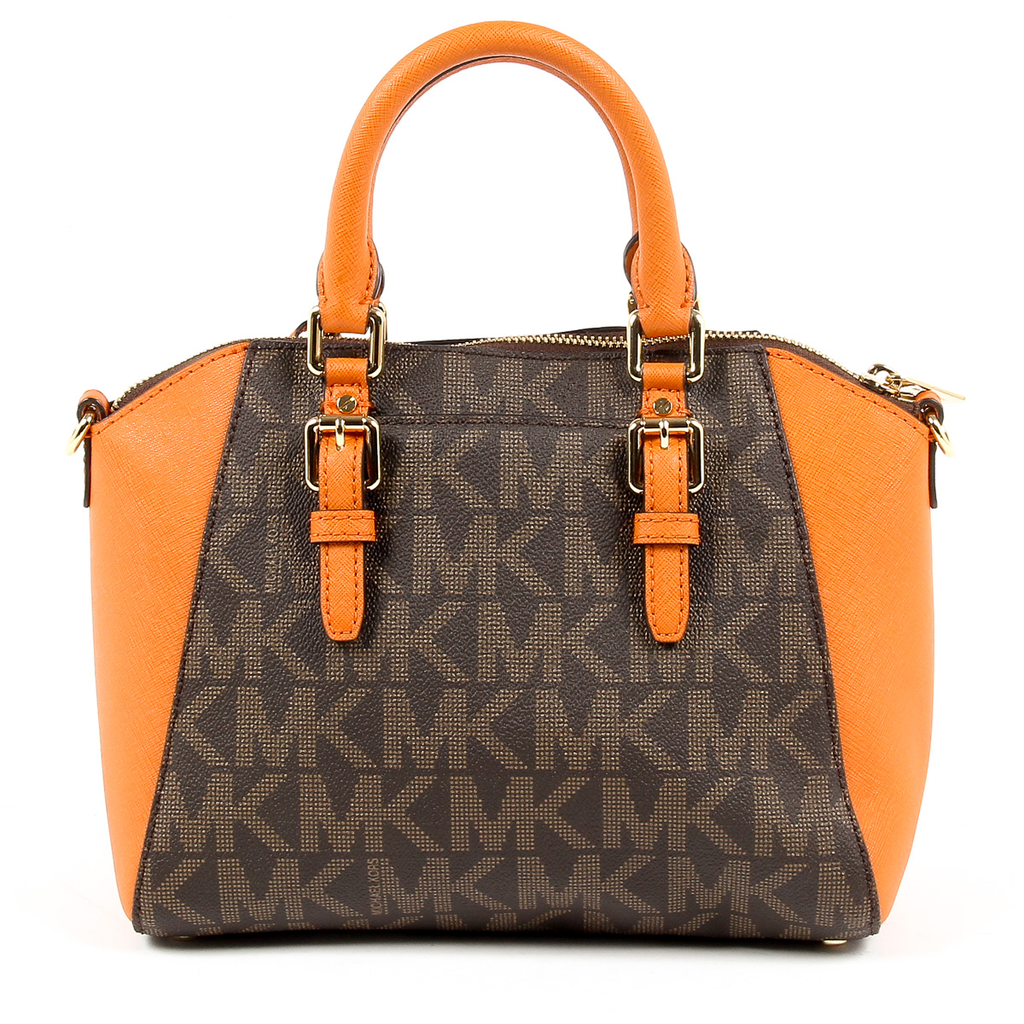Borsa a mano da donna Michael Kors CIARA 35S7GC6M8B BROWN TANG