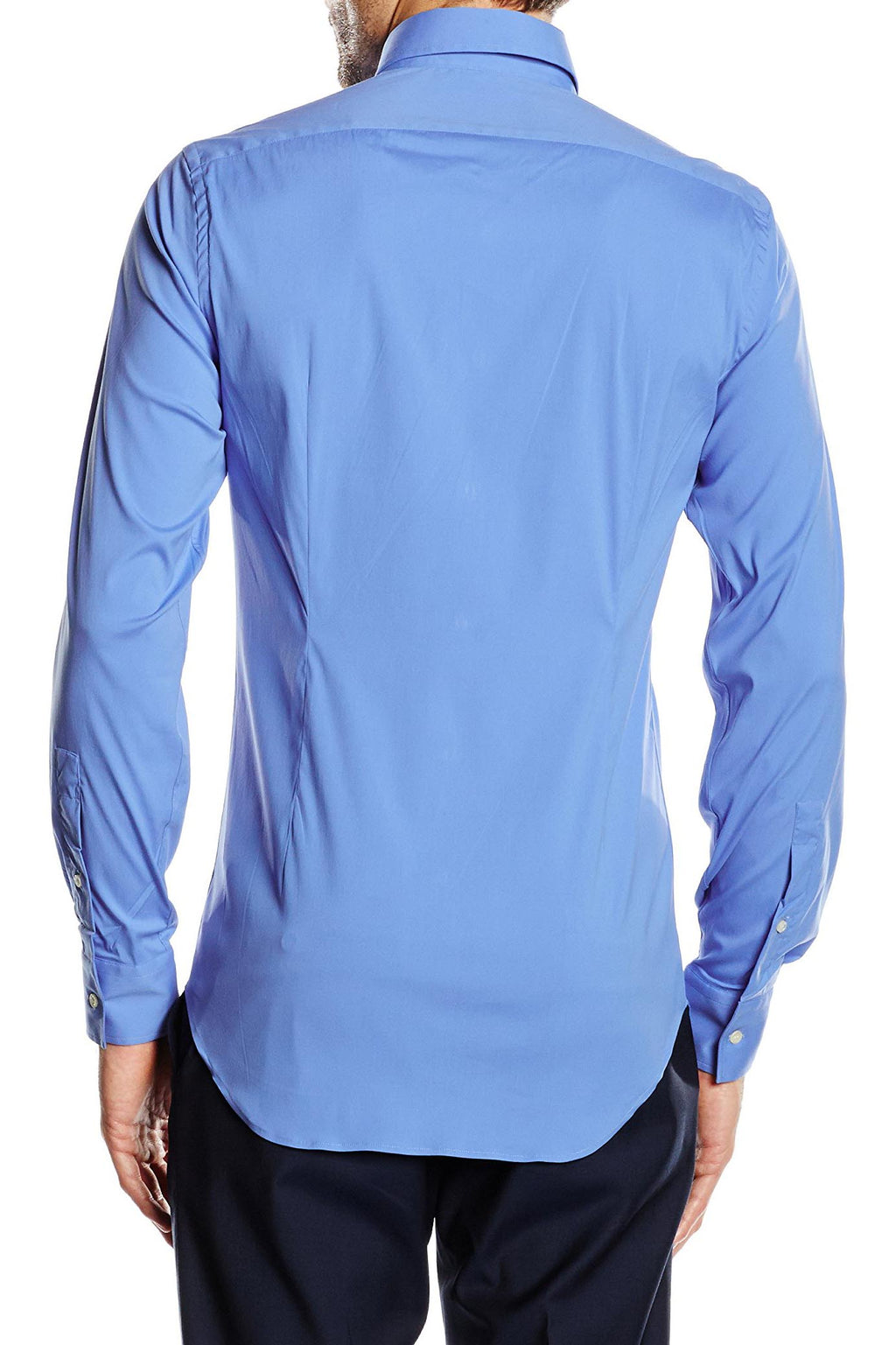 Camicia da uomo slim fit con bottoni e collo alto V 1969 Italia SBD32